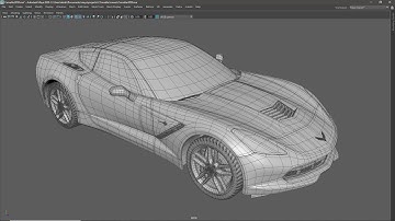 Maya 2020 - Ccorvette stingray modeling