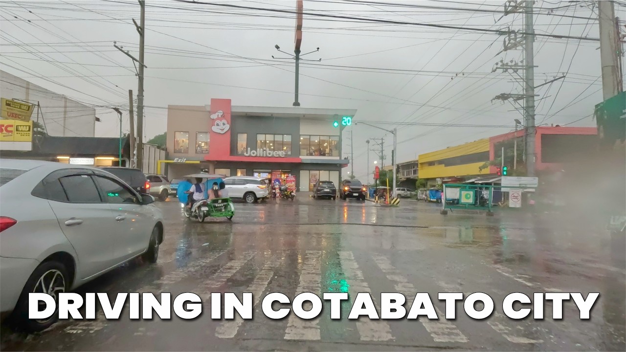 Afternoon Drive in Cotabato City as Heavy Rain Moves In