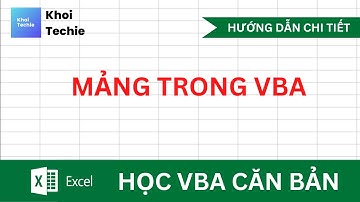 Mảng trong VBA - Học VBA Căn Bản