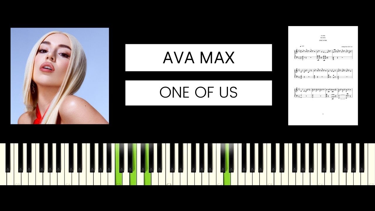Ava Max - One Of Us (BEST PIANO TUTORIAL & COVER)