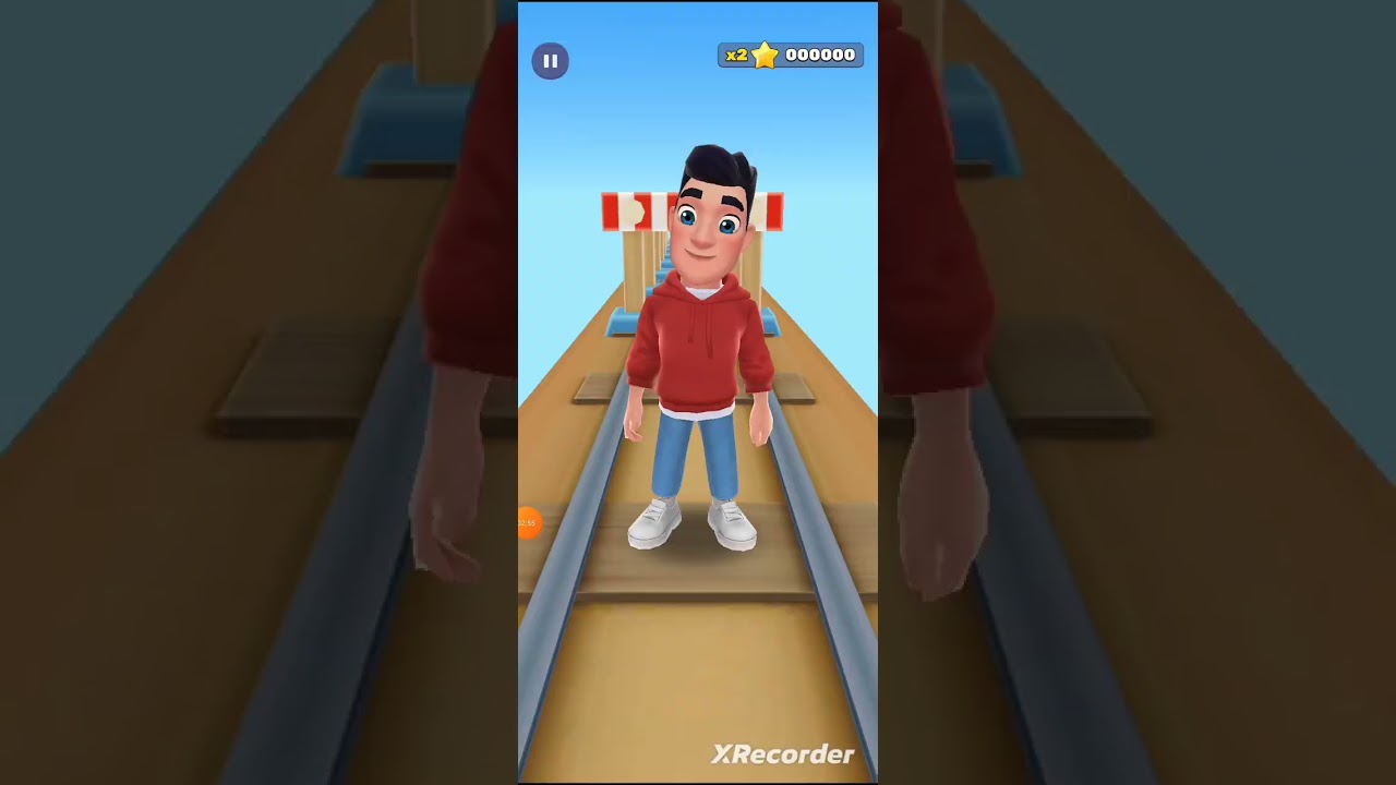 tentando deixar o score em 1000 no fun runner 🥺