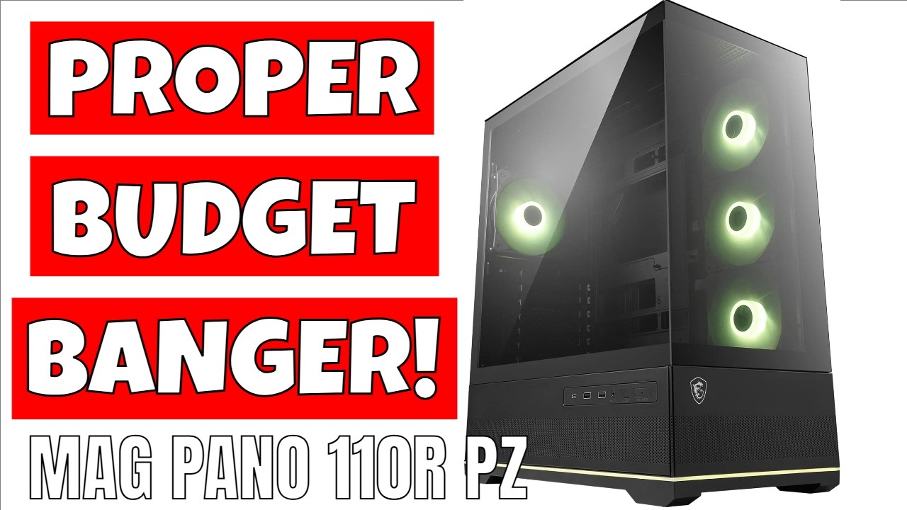 MSI Awesome Budget* ATX Gaming Case MAG Pano 110R PZ Overview & Build