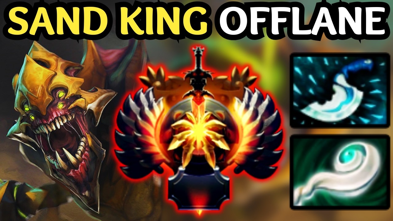 🔥 Broken SAND KING Offlane — Blink Epicenter Domination 🔥 Dota 2 Offlane