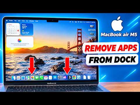 How to remove apps from dock on Macbook Air