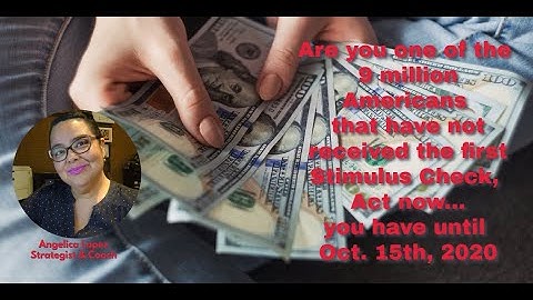 9 Million American have not filed on the Non-Filers page for Stimulus Checks