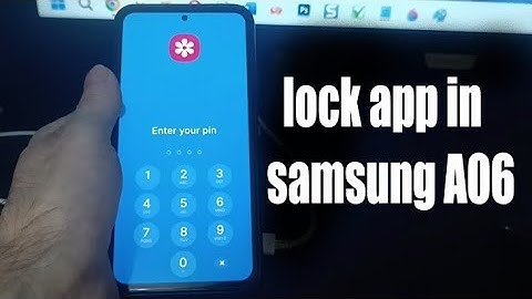 How to lock app in samsung A06 | Galaxy A06 app lock setting