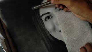 Commission Portrait 12Hours Duration Charcoal Portrait