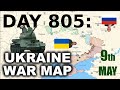 Day 805 ukranian map