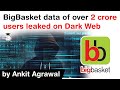 BigBasket Data Breach - Details of 2 crore BigBasket users put on sale on Dark Web #UPSC #IAS