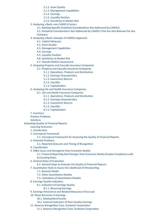 2025 CFA Level 2 Curriculum Book- Vol 3 Financial Statement Analysis