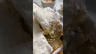 Coconut Poke Cake #allthingsmamma #pokecake #dessert #easterdesserts
