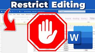 How to Restrict Editing in Word With & Without PASSWORD: Multiple Methods