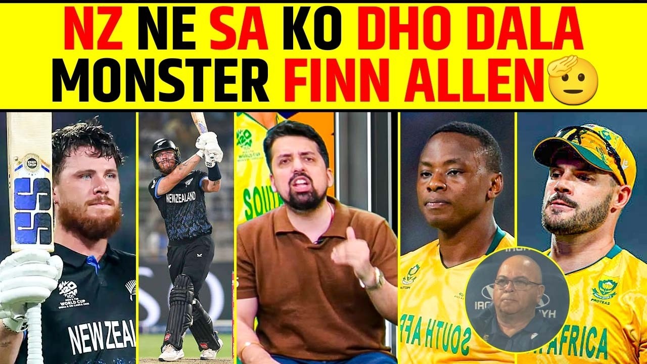 NZ DESTROYS SOUTH AFRICA | FINN ALLEN & TIM SEIFERT SHINE – NZ IN FINAL | #t20worldcup2026 #nzvssa