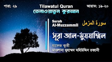 সূরা আল-মুযযাম্মিল | سورة المزّمّل | Surah Al-Muzzammil | আয়াত ১-১৮ | ATR QURAN TELAWAT