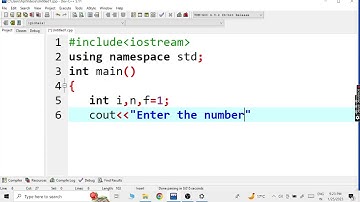 c++ program to find factorial using for loop