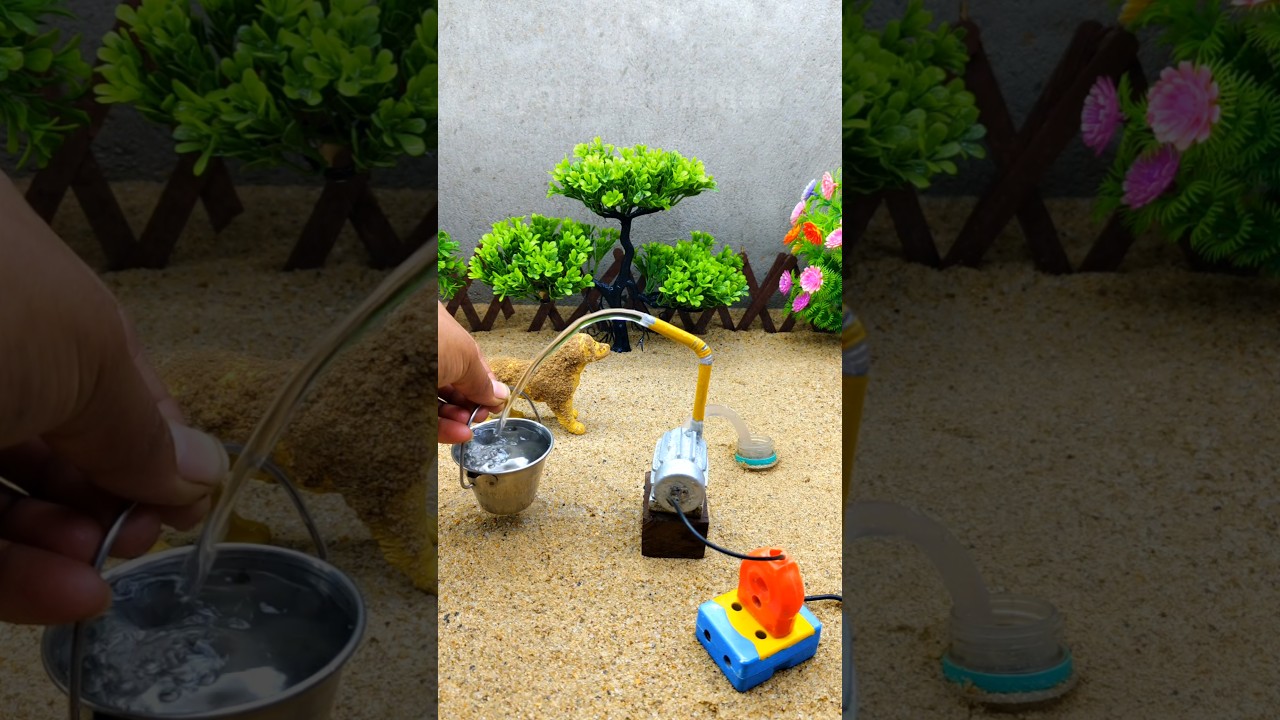 diy tractor making ideas mini motor water pump project video # 631