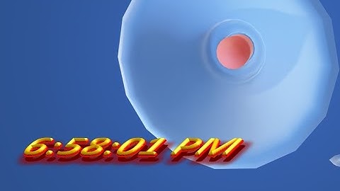 MatsClock 120109 - Free 3D PowerPoint Digital Clock PPT Timer Lamp Shade