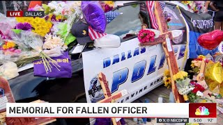 Memorial remembering fallen police officer Darron Burks held at South Central station | NBCDFW