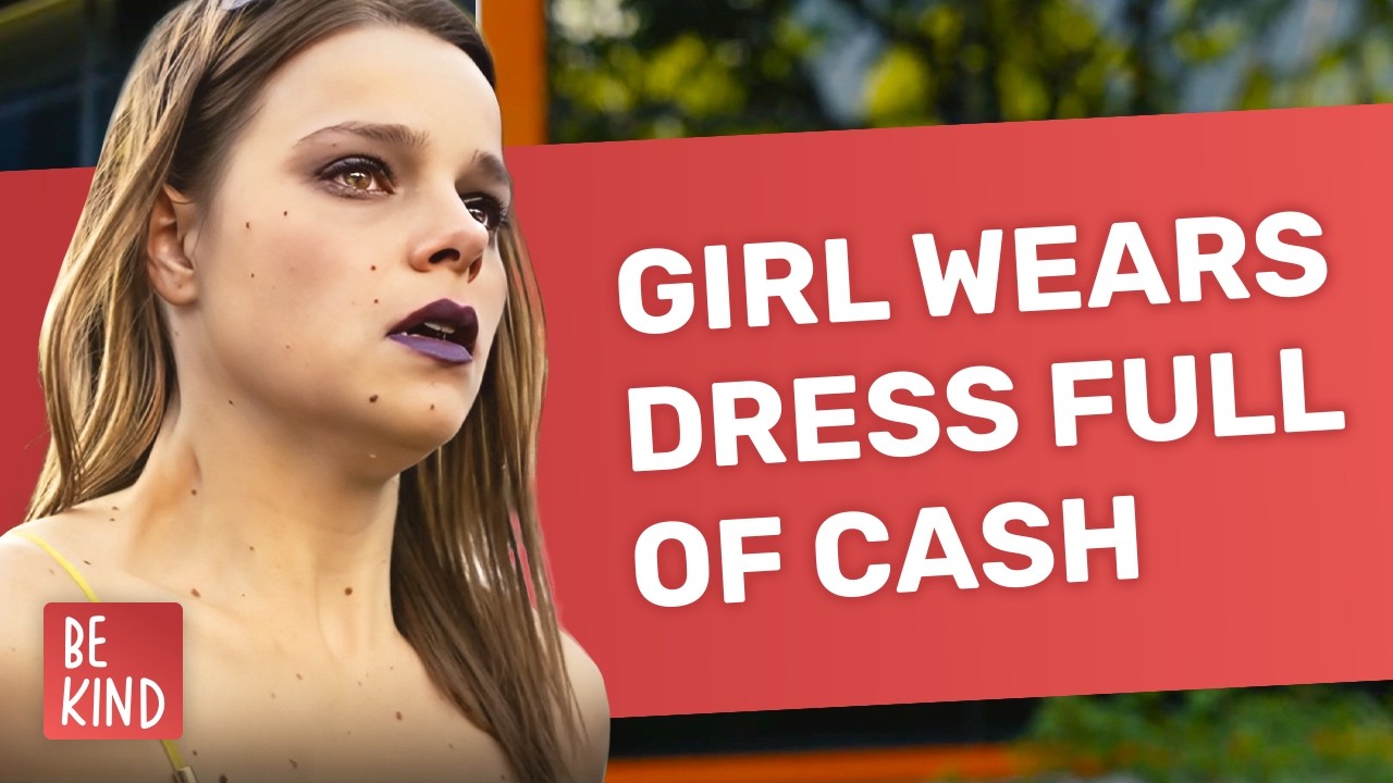 Girl Wears Dress Full Of Cash | 