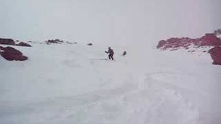 Descending Mt. Lassen - Ski Mountaineering