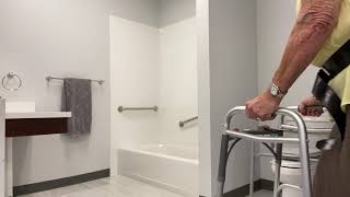Transfer into the Tub without a Transfer Tub Bench - Hip Replacement