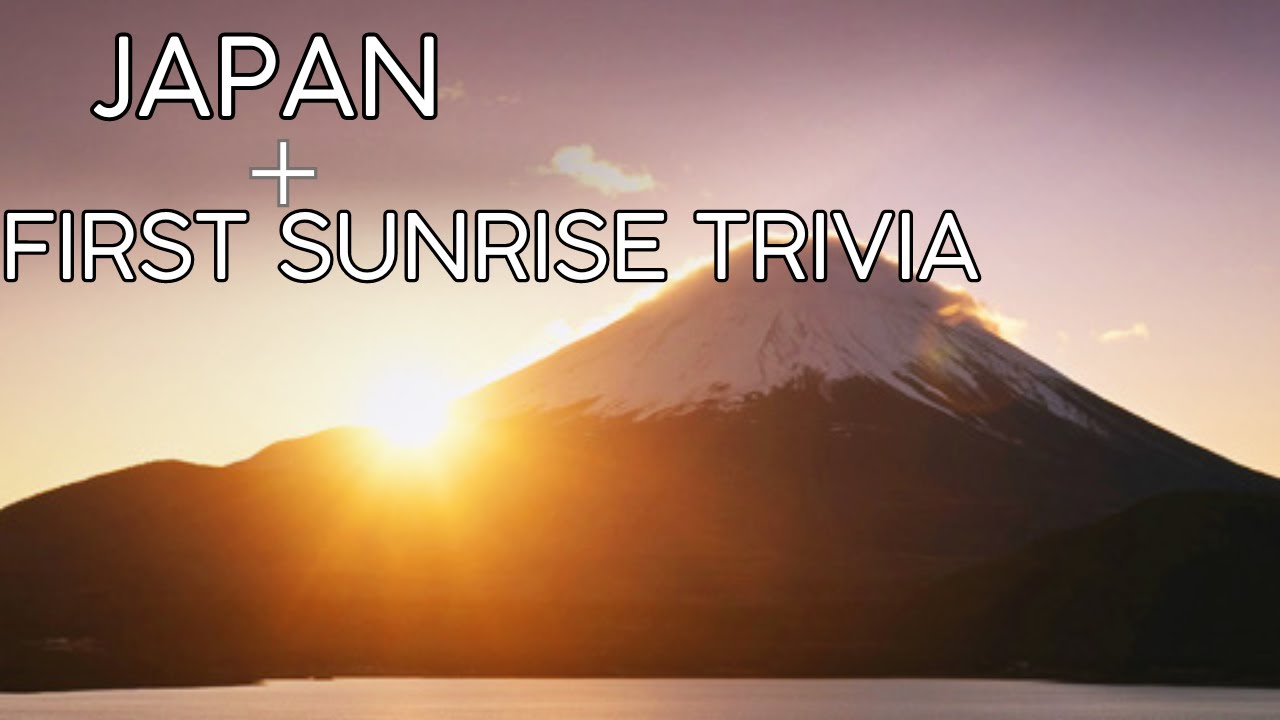 The first sunrise of the year has a special meaning for the Japanese. 