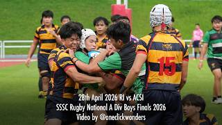 SSSC Rugby National A Div Boys Finals 2026 RI vs ACSI