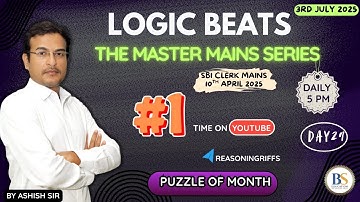 LOGIC BEATS I EPISODE - 29 I PUZZLE OF MONTH BY ASHISH SIR