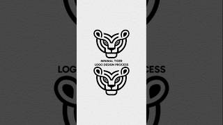 Minimal Tiger Logo Design Process | Adobe Illustrator Logo Design Tutorial #logo #design