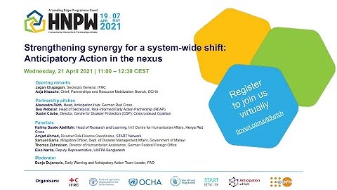 Strengthening synergy for a system-wide shift: anticipatory action in the nexus