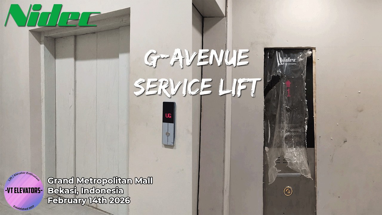 Новый сервисный лифт Nidec с тяговым приводом - торговый центр G-Avenue Grand Metropolitan Mall, ...
