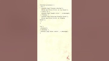 NW0474 error handling in javascript try catch finally  1
