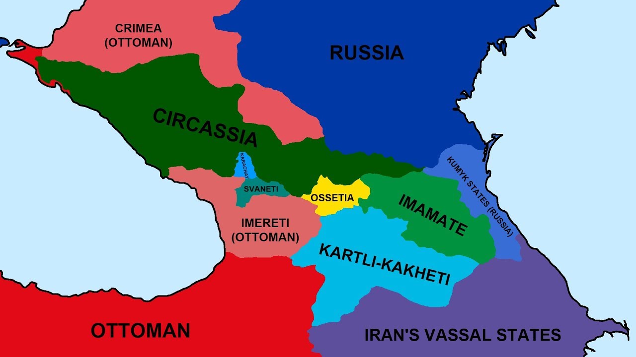 ⁣RUSSO-CAUCASIAN WAR (MAP TIMELAPSE)