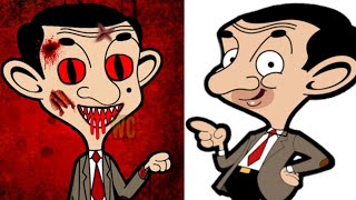 Mr Bean Cartoon Horror Version Art 2020 | Wondrous Creations | halloween | mr bean | scary | WC