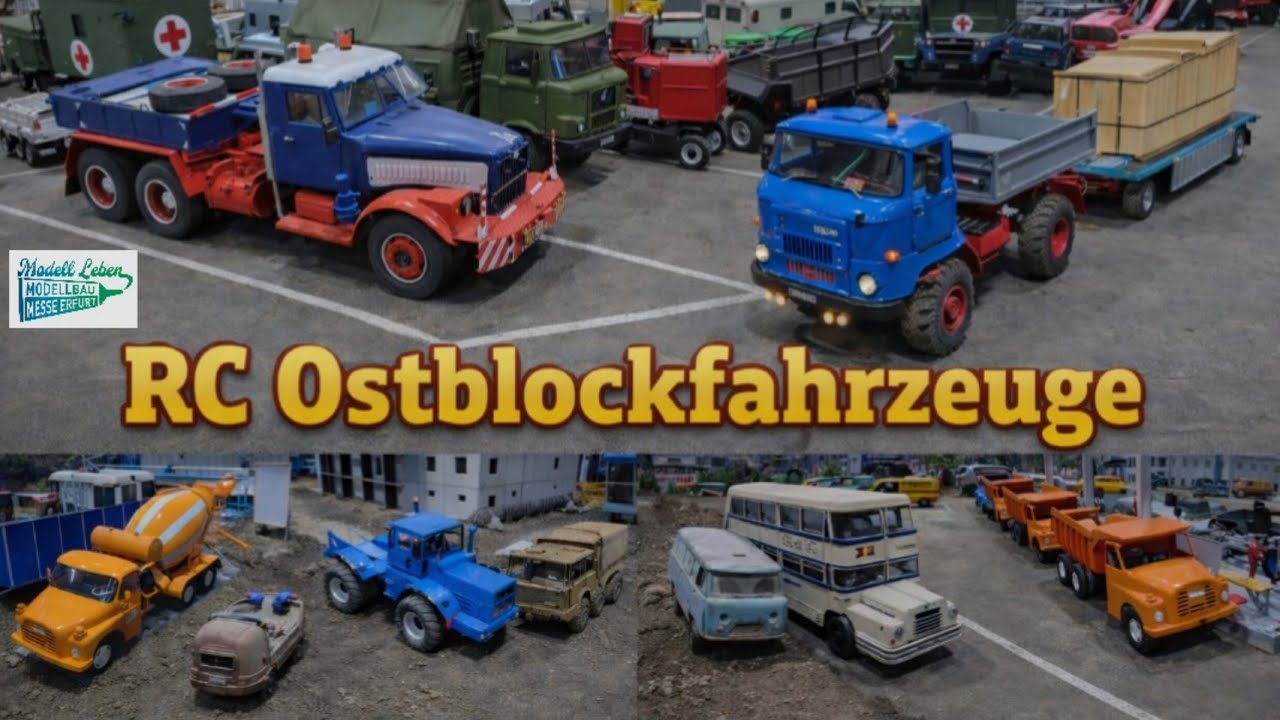 RC Ostblockmodelle - Fortschritt Traktor IFA W50 Tatra LKW Baumaschinen WBS70 DDR - Modell Leben