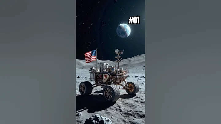Moon Rover Captures Earth Rising Over Lunar Horizon Real Space Footage #moonrover #space #exo #lua
