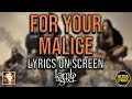 Miniature de la vidéo de la chanson For Your Malice
