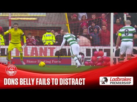 Dons fan fails to distract Celtic striker