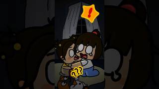 Scared of the Dark! 😆 Dog Saves the Day 🐶#shorts #funny #kids #siblings  #family #dog #animation