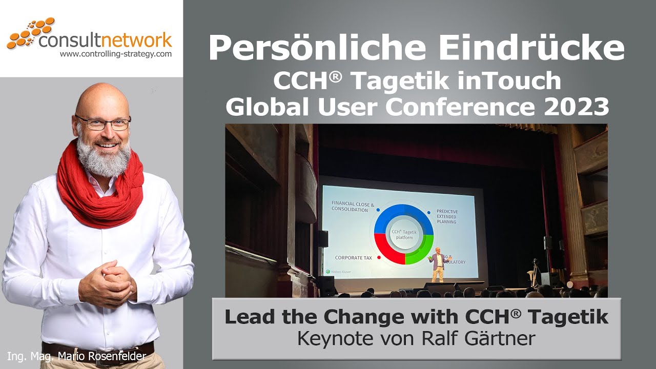 Keynote von Ralf Gärtner Persönliche Eindrücke CCH Tagetik inTouch