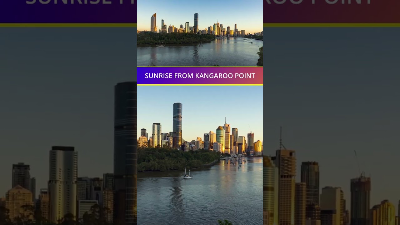 Sunrise from Kangaroo Point BRISBANE AUSTRALIA 