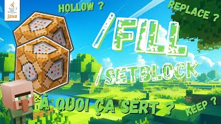 Commandes /FILL et /SETBLOCK, à quoi ça sert  - Minecraft Tuto