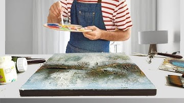 Mastering TEXTURED Art On Canvas / Easy ABSTRACT ACRYLIC Painting / Step by Step