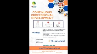 Super Sunday Workshop on Continuous Professional Development (CPD) programs