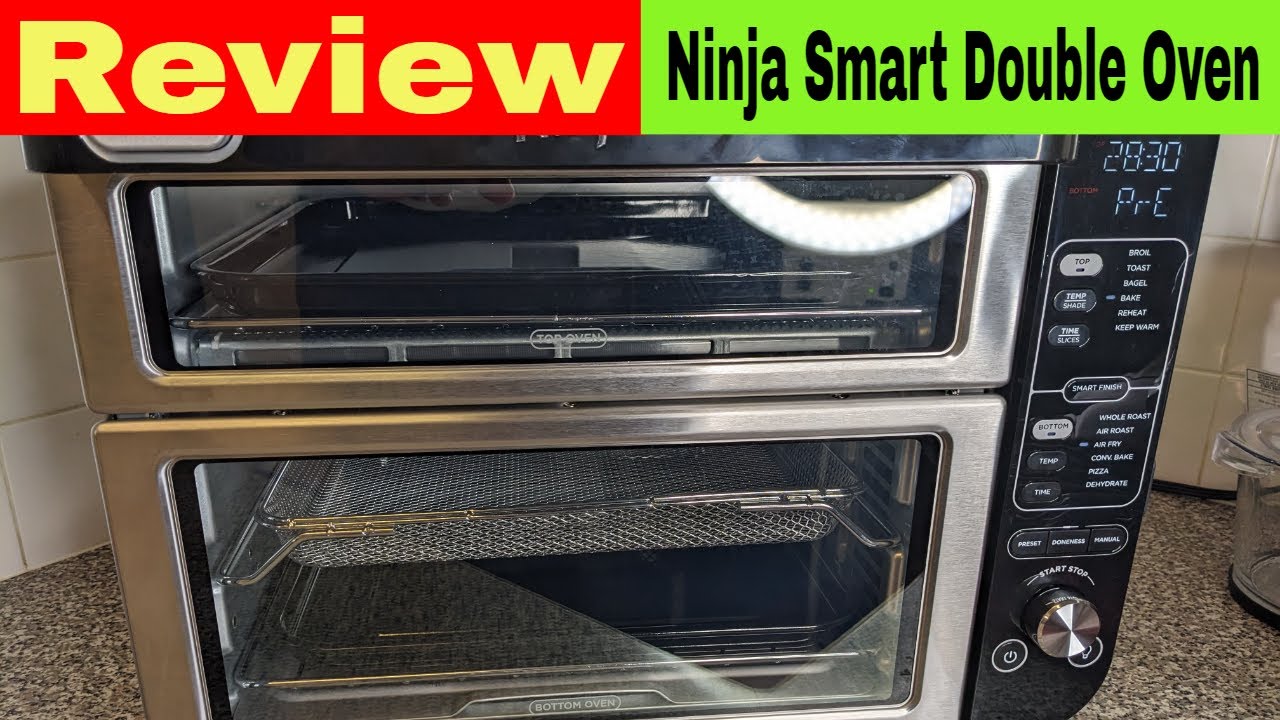 Ninja Dct400 10-in-1 Double Oven with Flex Door, Flavor Seal & Smart Finish, Rapid Top Oven, Convection and Air Fry Bottom Oven, Bake, Roast, Toast