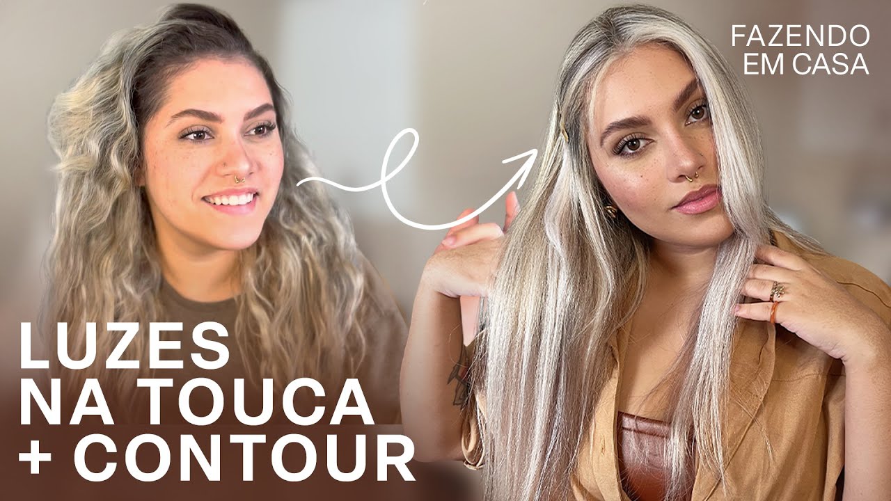 Como fazer Luzes na touca + Hair Contour EM CASA