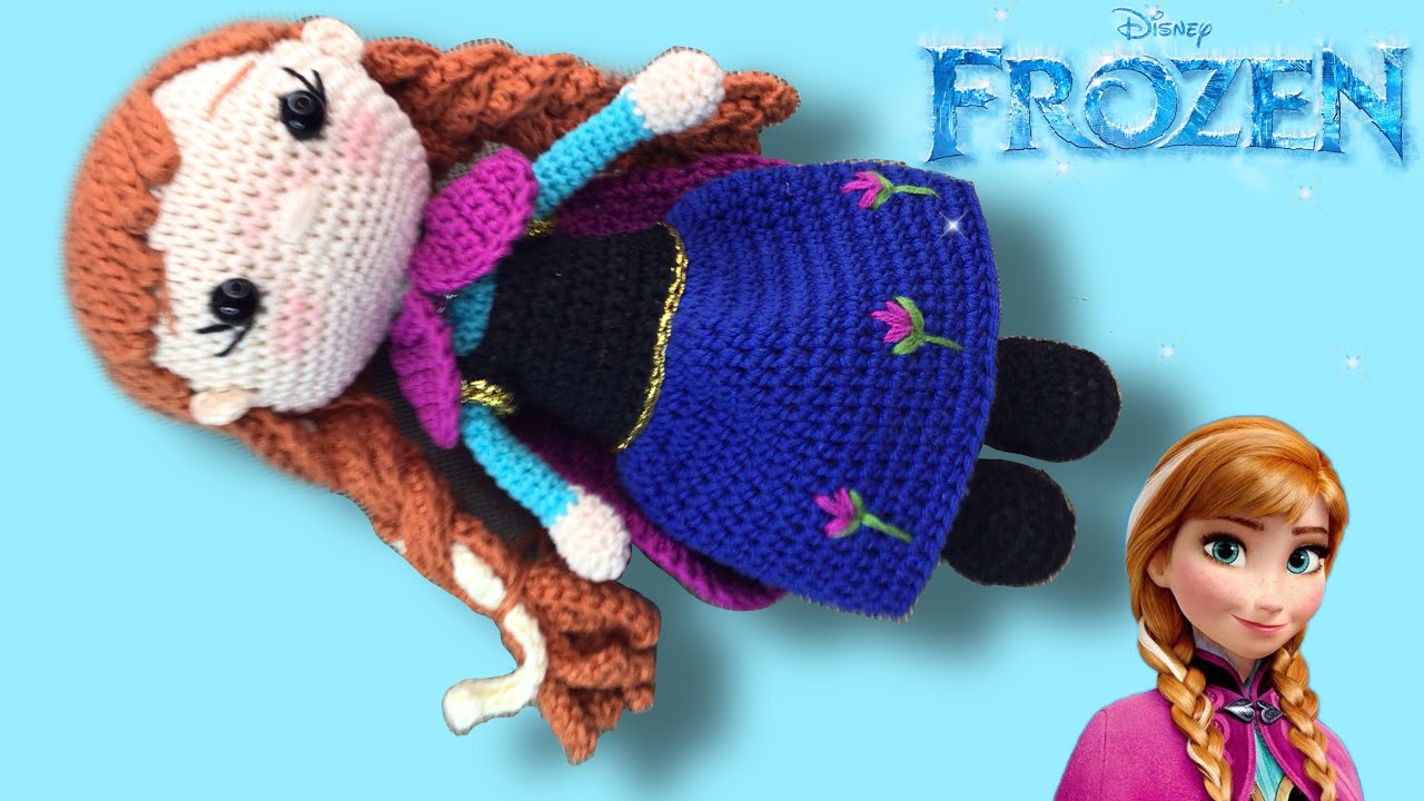 TUTORIAL | Anna Frozen Amigurumi | Parte 3 (🇺🇸🇧🇷) #anna #frozen #crochet