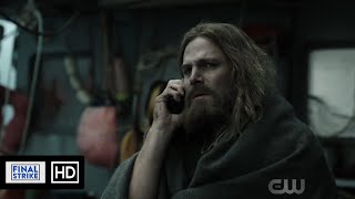 Oliver Calls Moira Queen From The Fishing Boat Flashback Scene Arrow 5X23