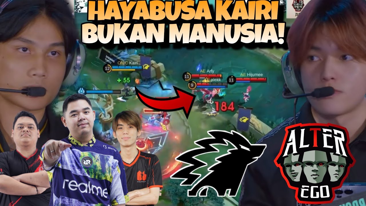 KAIRI NGAJARIN CARA MAIN HAYABUSA !! INHUMAN REACTION !! ALTER EGO VS ONIC MATCH 2 - MPL S16