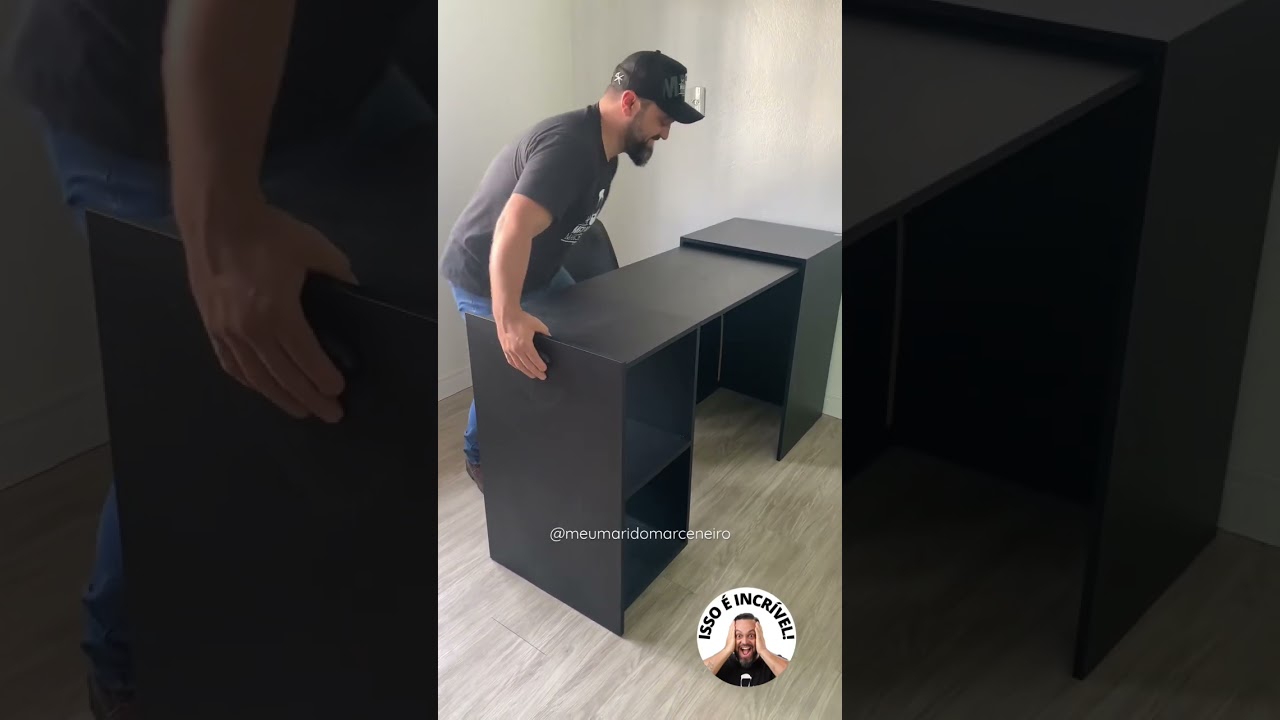 Que tal minha mesa de home office dobrável? Vem comigo!